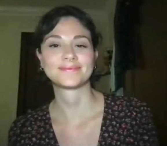 Chloe Van Landschoot in a CC-licensed interview still from The Movie Blog. Performer reference photo, not an in-universe still.
